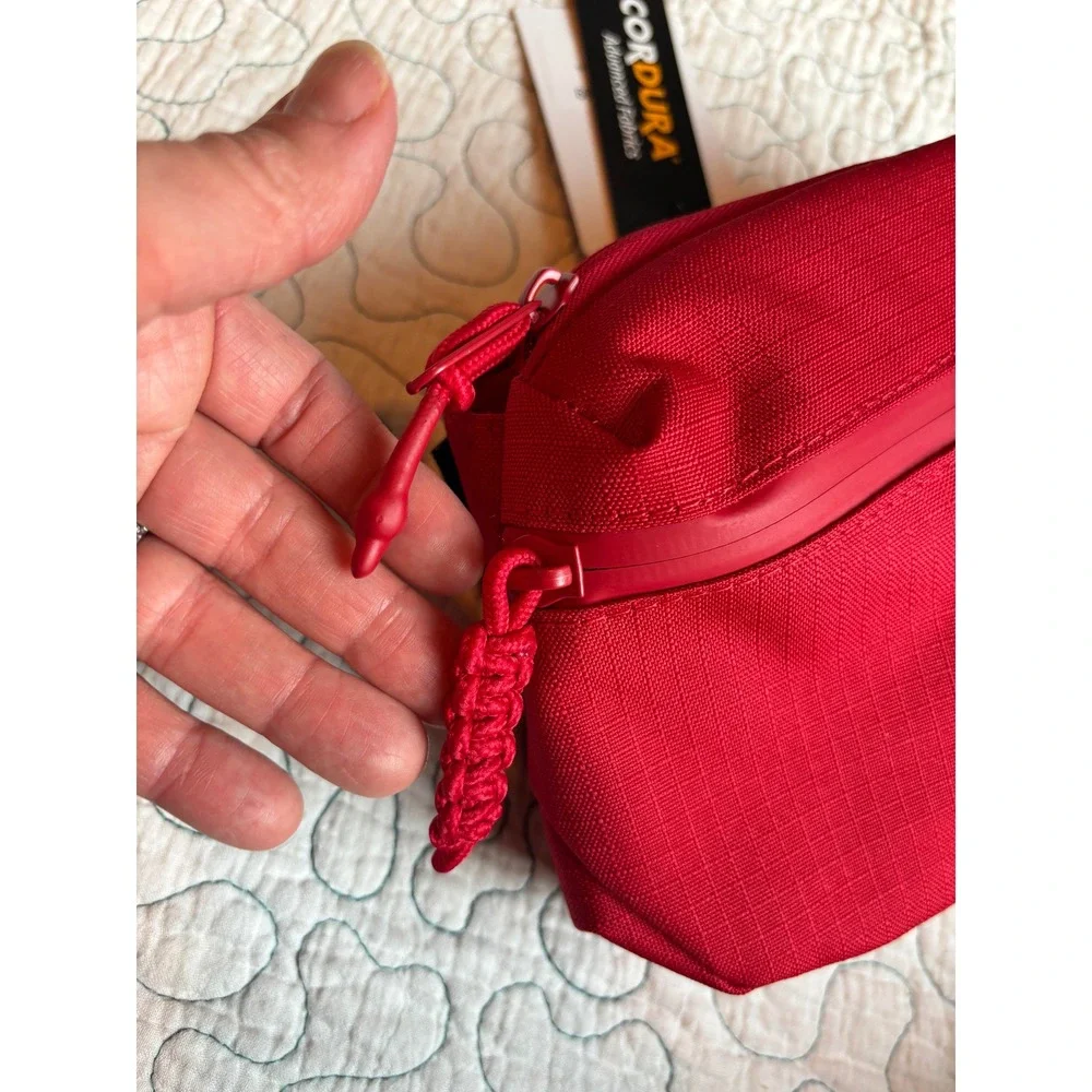 Jordan Red Cordura Crossbody Belt Bag Adjustable Strap